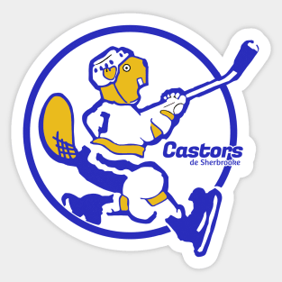 Retro Sherbrooke Casters Hockey Sticker